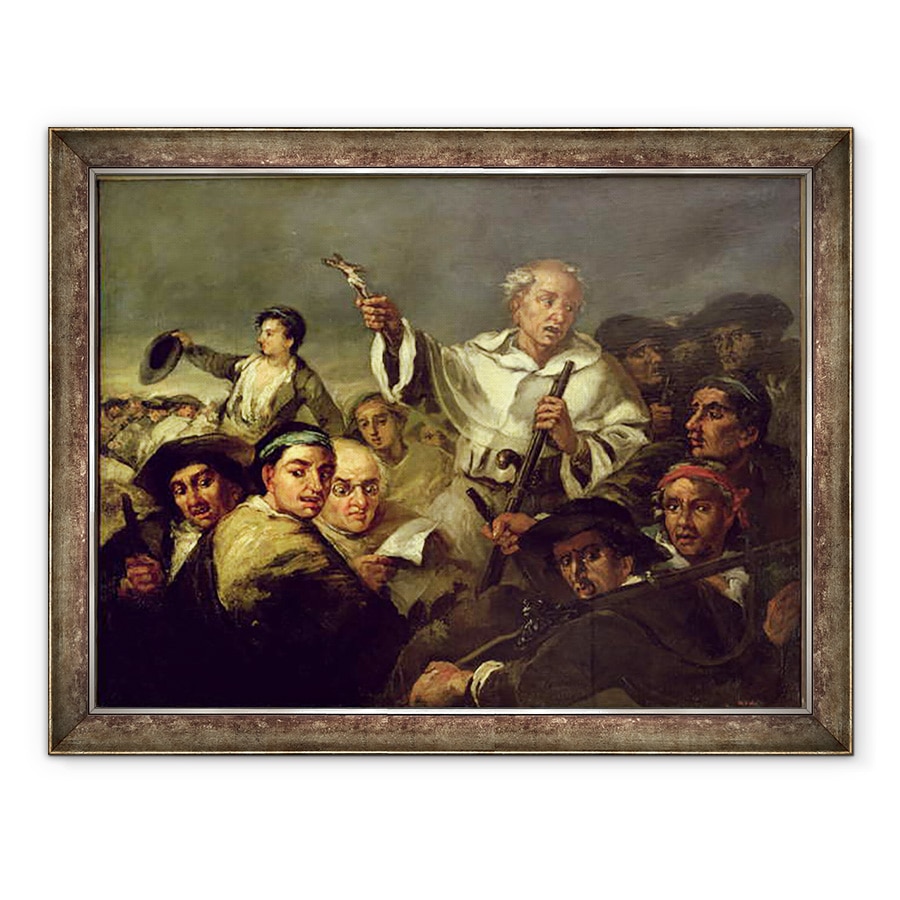 Tablou inramat - Eugenio Lucas Velazquez - Revolutia, 60 x 80 cm
