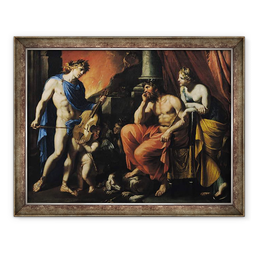 Tablou inramat - Francois Perrier - Orfeu inainte de Pluto si Persefona, 60 x 80 cm
