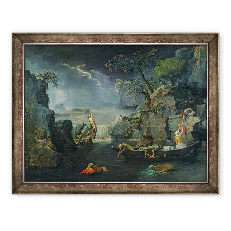 Tablou inramat - Nicolas Poussin - Iarna, sau Potopul, 60 x 80 cm