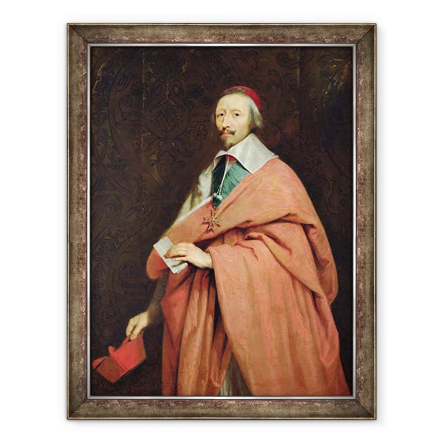 Tablou inramat - Philippe de Champaigne - Cardinal Richelieu 1585-1642 c.1639, 60 x 80 cm