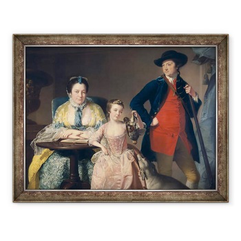 Tablou inramat - Joseph Wright - James si Mary Shuttleworth cu una dintre fiicele lor, 60 x 80 cm Tablou inramat - Joseph Wright - James si Mary Shuttleworth cu una dintre fiicele lor, 60 x 80 cm