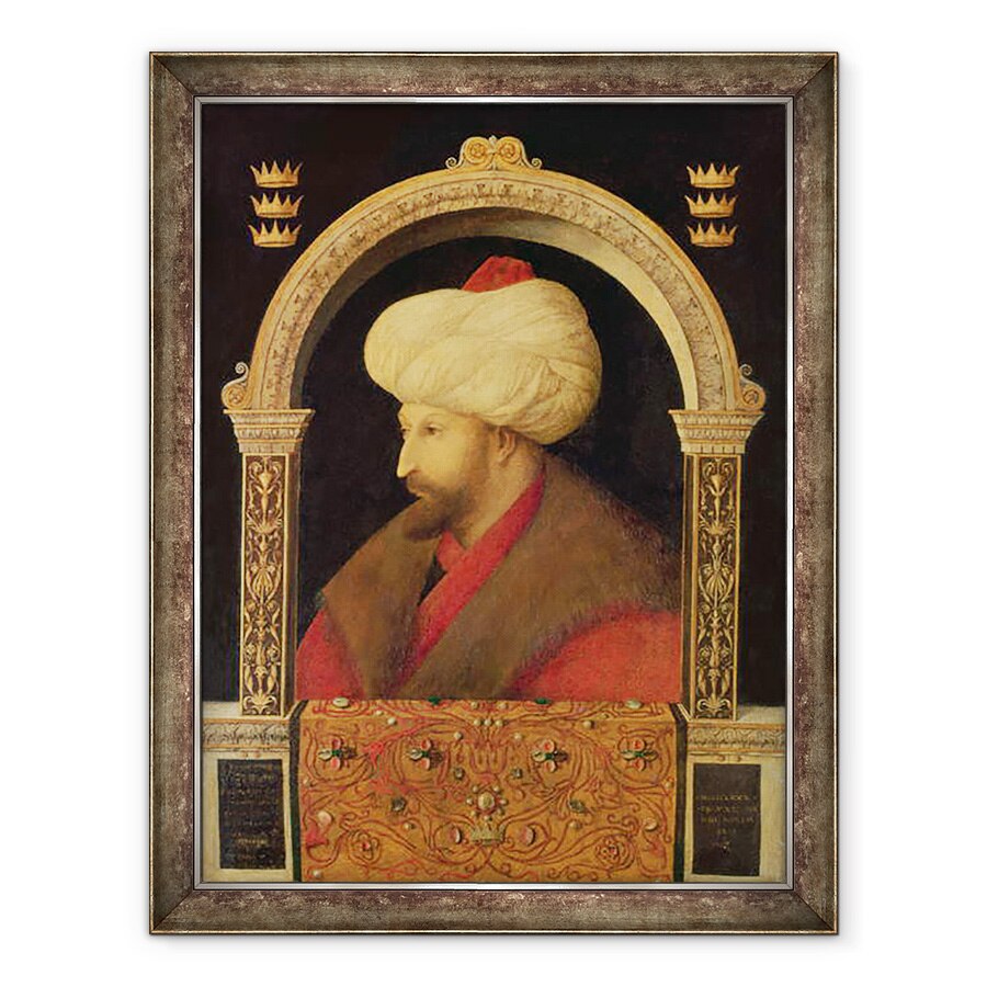 Tablou inramat - Gentile Bellini - Sultanul Mehmet II 1432-81 1480, 60 x 80 cm