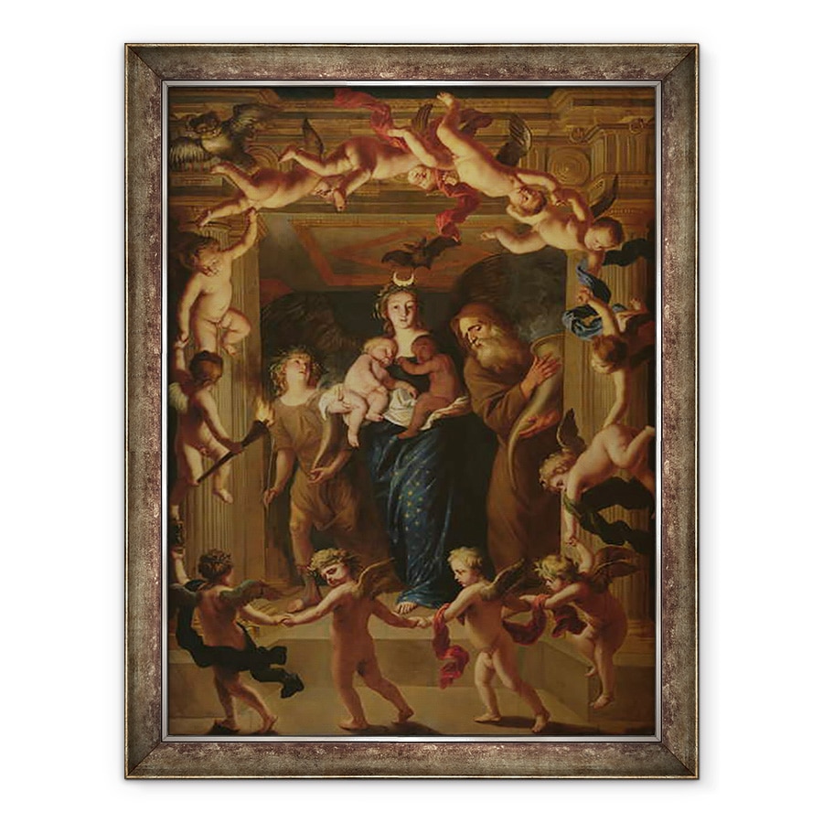 Tablou inramat - Jan van Hoecke - Alegorie de noapte, 70 x 90 cm