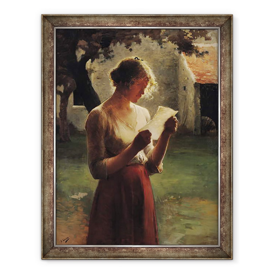 Tablou inramat - Henri Lerolle - Scrisoarea, 60 x 80 cm