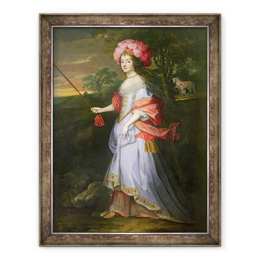 Tablou inramat - John Michael Wright - O doamna in costum de mascarada, 60 x 80 cm