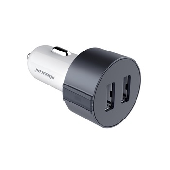 Incarcator Auto Nillkin Vigor 2XUSB 3.4A - Gri Incarcator Auto Nillkin Vigor 2XUSB 3.4A - Gri