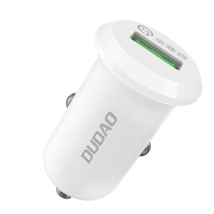 DUDAO QuickCharge 3.0 4A 15W autós töltő - fehér