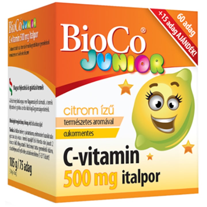 BioCo C-vitamin JUNIOR 500 mg italpor, 105 g