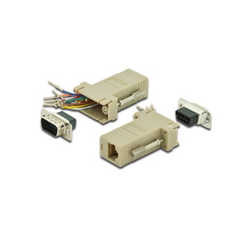 Adaptor db9 tata-8p8c(RJ45) mama RS232 Adaptor db9 tata-8p8c(RJ45) mama RS232