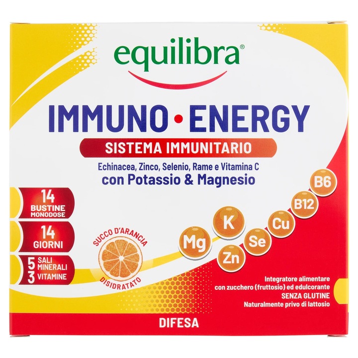 Immuno-Energy, Supliment Alimentar Pentru Imunitate si Energie, 14 Plicuri, Equilibra