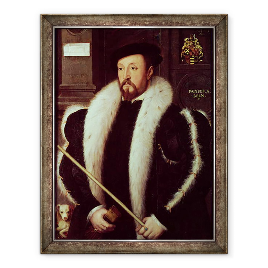 Tablou inramat - John Bettes the Younger - Thomas Wentworth, primul baron Wentworth din Nettlestead, 60 x 80 cm