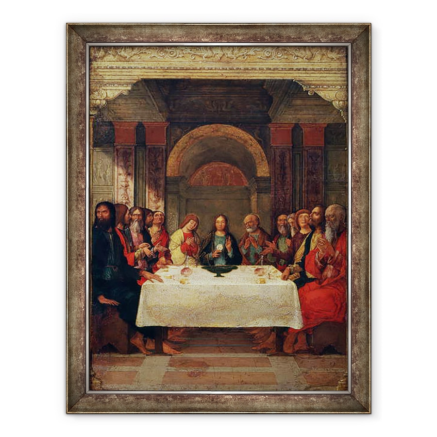 Tablou inramat - Ercole de Roberti - Institutia Euharistiei, 60 x 80 cm