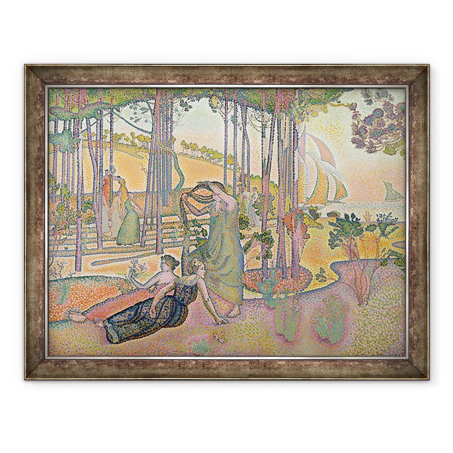 Tablou inramat - Henri-Edmond Cross - Aerul de seara, 60 x 80 cm