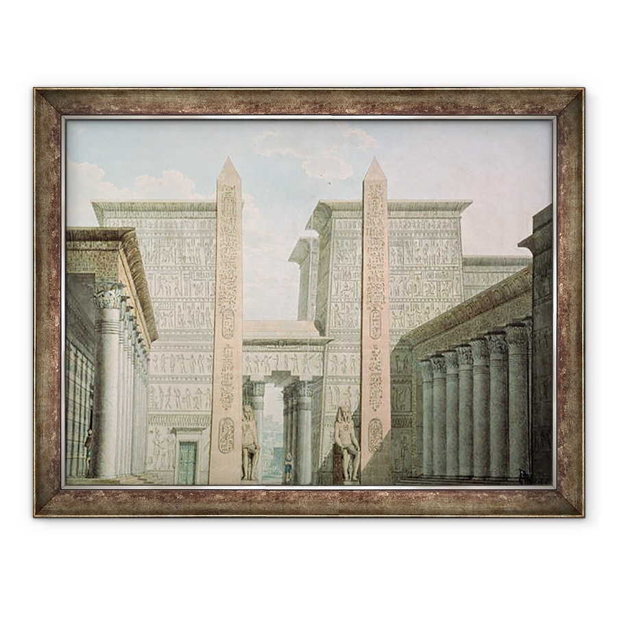 Tablou inramat - Scoala germana - Intrarea in Templu, Act I scena iii, 60 x 80 cm