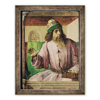 Tablou inramat - Joos van Gent - Portretul lui Aristotel 384-322 i.Hr., 70 x 90 cm Tablou inramat - Joos van Gent - Portretul lui Aristotel 384-322 i.Hr., 70 x 90 cm