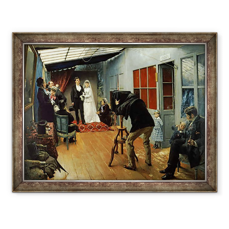 Tablou inramat - Pascal Adolphe Jean Dagnan-Bouveret - Nunta la fotograf, 60 x 80 cm