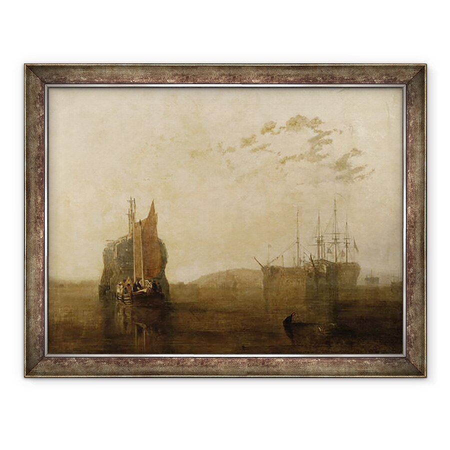 Tablou inramat - Joseph Mallord William Turner - Hulks pe Tamar, 60 x 80 cm