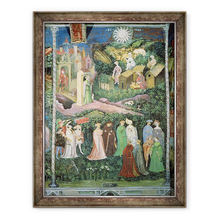 Tablou inramat - Scoala Boema - Luna Iunie, 60 x 80 cm