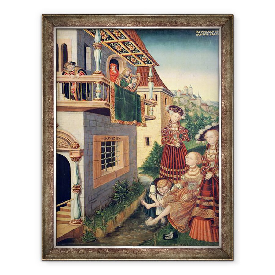 Tablou inramat - Wolfgang Krodel - David si Batseba, 70 x 90 cm