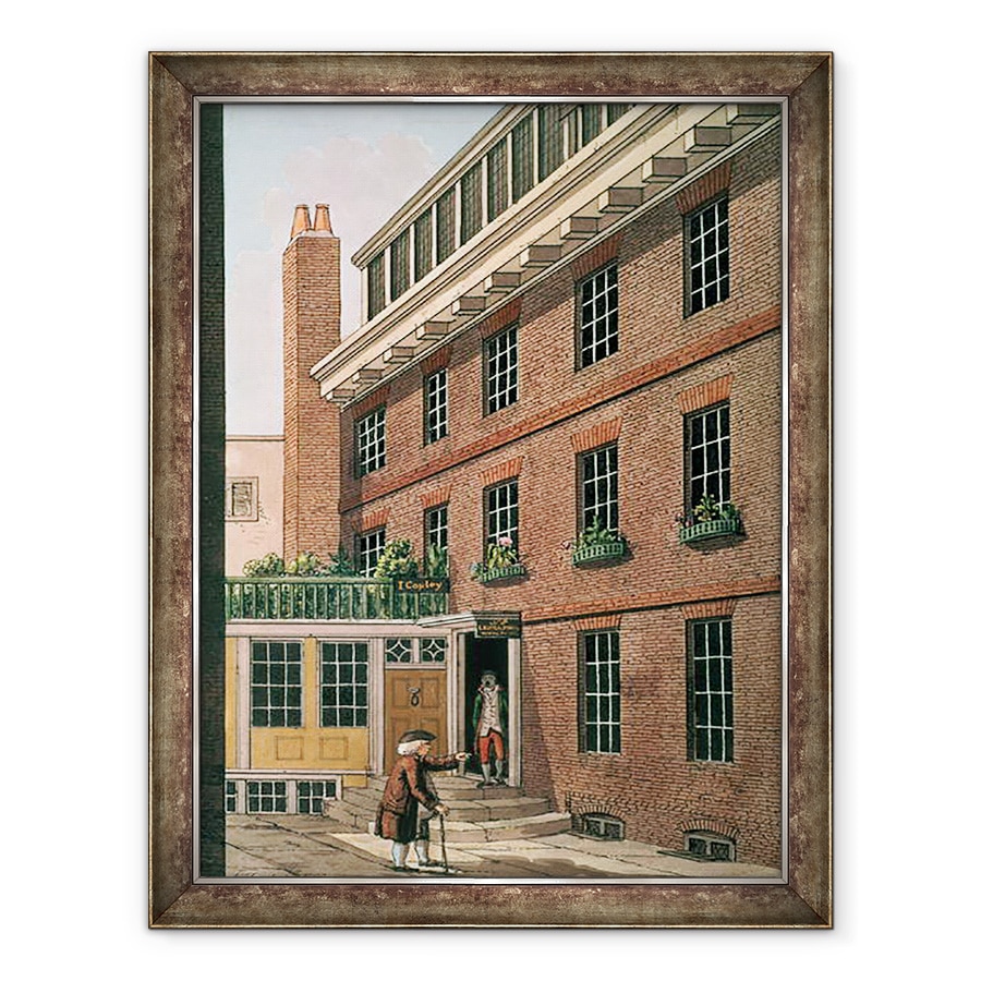 Tablou inramat - Charles Tomkins - Dr Johnson si servitorul sau, Francis la Bolt Court, Fleet Street, 60 x 80 cm