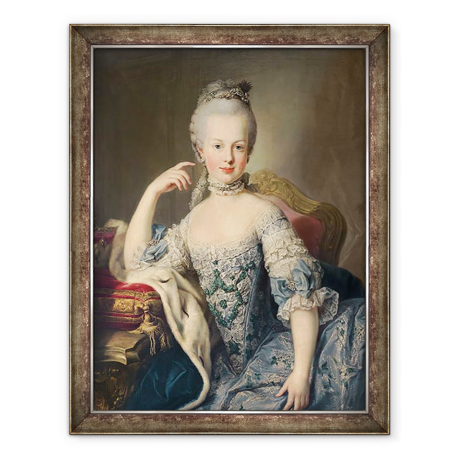 Tablou inramat - Martin II Mytens - Arhiducesa Marie Antoinette Habsburg-Lotharingen 1755-93 1767-68, 60 x 80 cm