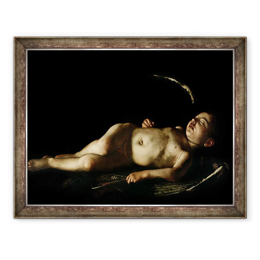 Tablou inramat - Michelangelo Merisi da Caravaggio - Cupidon adormit, 70 x 90 cm