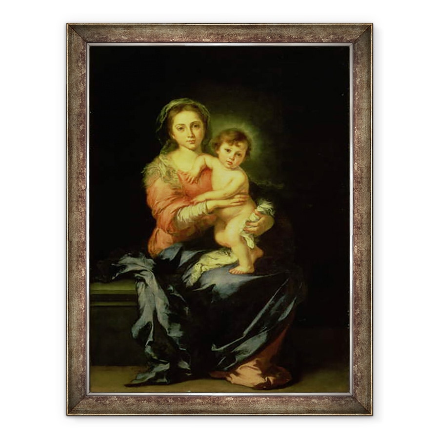 Tablou inramat - Bartolome Esteban Murillo - Madonna si Copilul, 70 x 90 cm