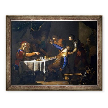 Tablou inramat - Bernardo Cavallino - Uciderea lui Amnon de catre fratele sau Absalom, 60 x 80 cm Tablou inramat - Bernardo Cavallino - Uciderea lui Amnon de catre fratele sau Absalom, 60 x 80 cm