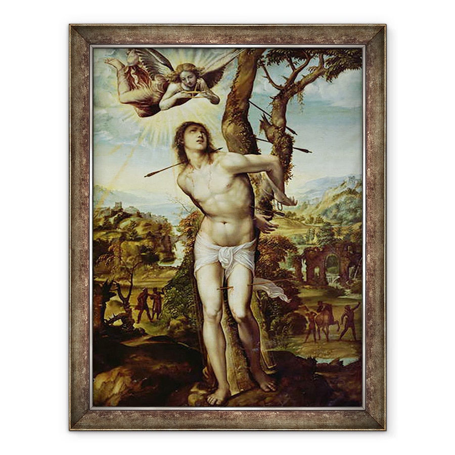 Tablou inramat - Giovanni Antonio Bazzi Sodoma - St. Sebastian, 70 x 90 cm