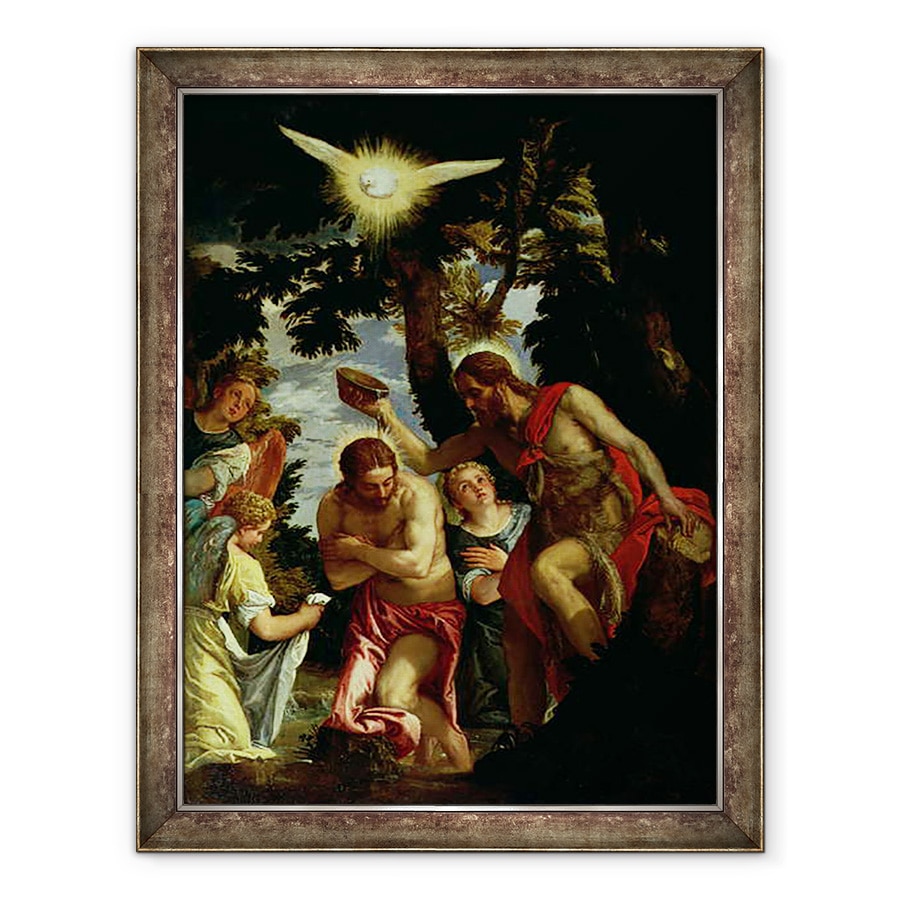 Tablou inramat - Veronese - Botezul lui Hristos, 70 x 90 cm