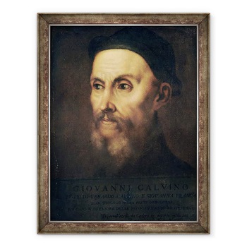 Tablou inramat - Titian - Portretul lui John Calvin 1509-64, 70 x 90 cm Tablou inramat - Titian - Portretul lui John Calvin 1509-64, 70 x 90 cm