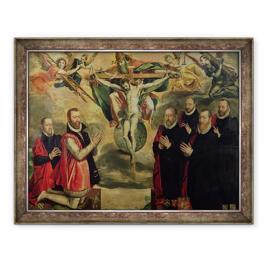 Tablou inramat - Scoala flamanda - Prevot des Marchands si echevinele orasului Paris, 60 x 80 cm