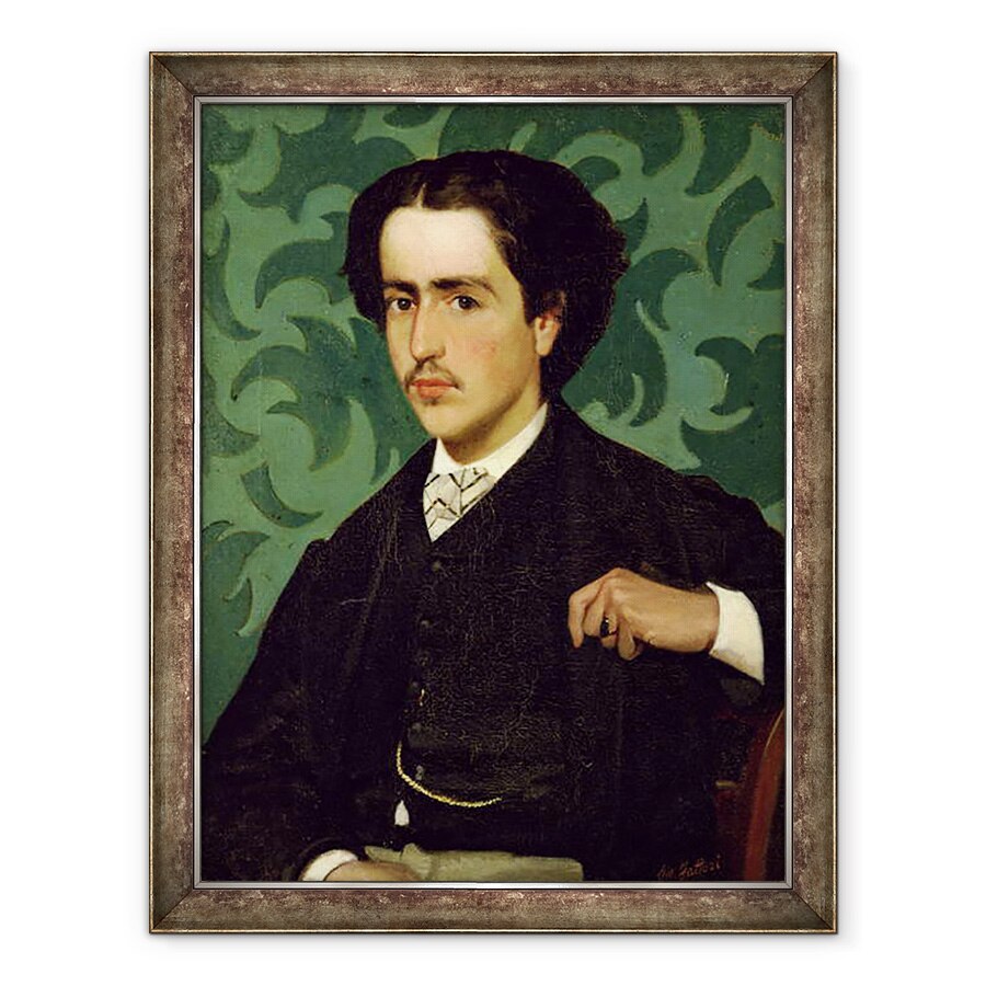 Tablou inramat - Giovanni Fattori - Portretul unui Tanar, 70 x 90 cm