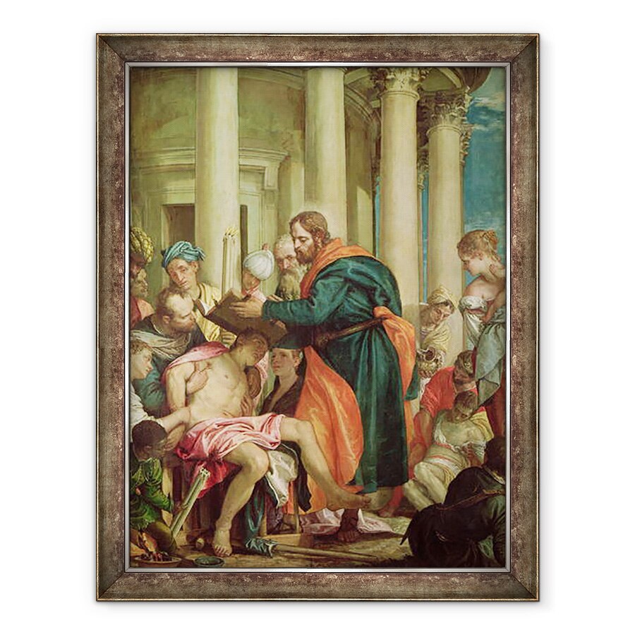 Tablou inramat - Veronese - Miracolul Sfantului Barnaba, 60 x 80 cm