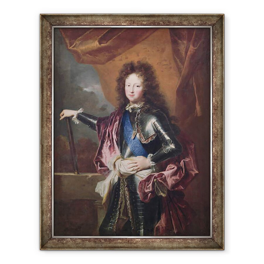 Tablou inramat - Hyacinthe Francois Rigaud - Portret De Philippe II 1674-1723 Duce de Chartres ca Baiat, 70 x 90 cm