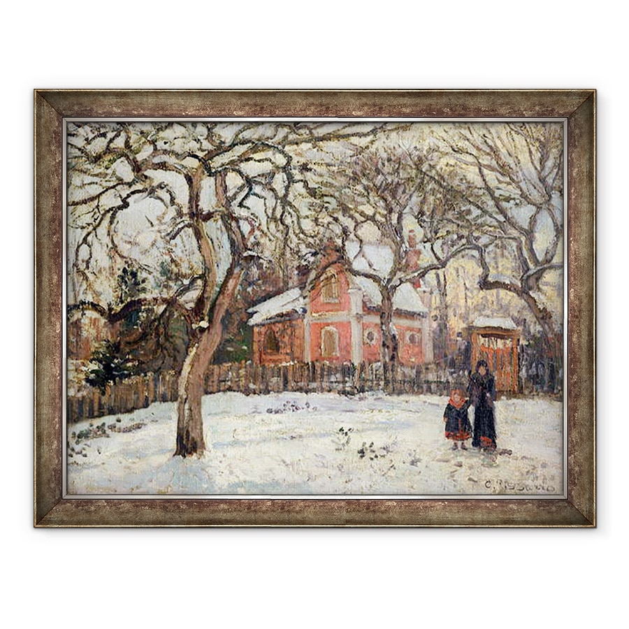 Tablou inramat - Camille Pissarro - Castani la Louveciennes, 70 x 90 cm