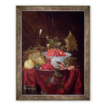 Tablou inramat - Nicolaes Van Gelder - O viata statica a fructelor, 70 x 90 cm Tablou inramat - Nicolaes Van Gelder - O viata statica a fructelor, 70 x 90 cm