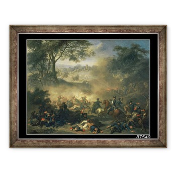 Tablou inramat - Jean-Marc Nattier - Batalia de la Poltava in 1709, 60 x 80 cm Tablou inramat - Jean-Marc Nattier - Batalia de la Poltava in 1709, 60 x 80 cm