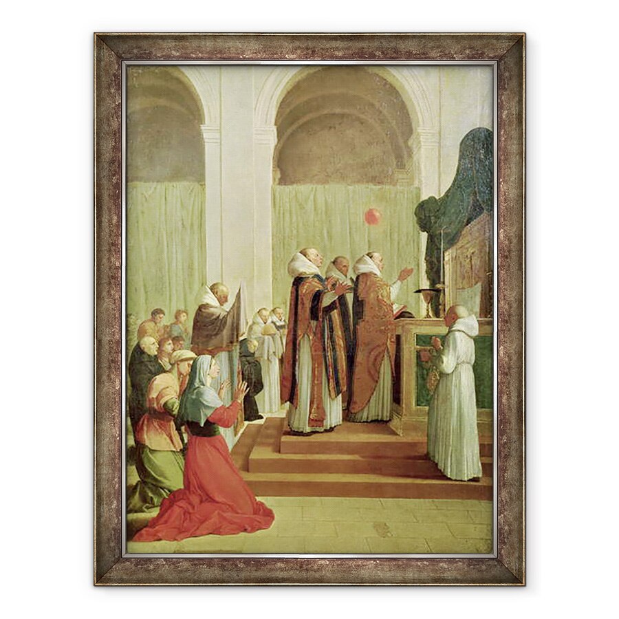 Tablou inramat - Eustache Le Sueur - Liturghia Sfantului Martin de Tours, 70 x 90 cm