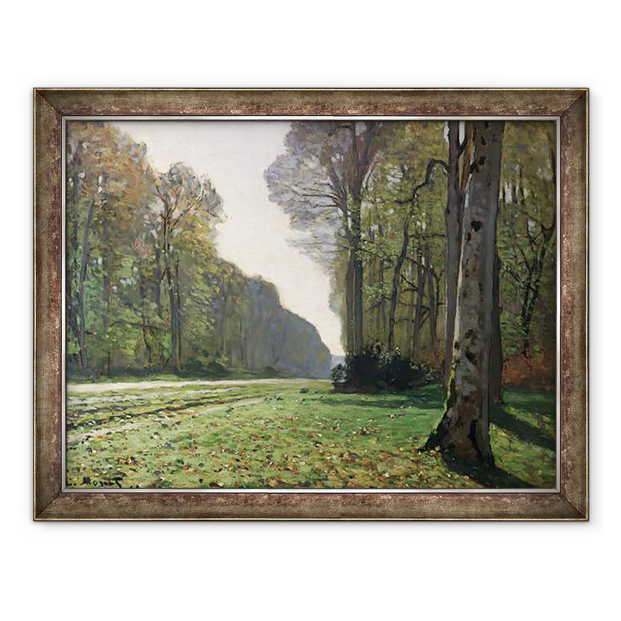 Tablou inramat - Claude Monet - Drumul spre Bas-Breau, Fontainebleau Le Pave de Chailly, 60 x 80 cm