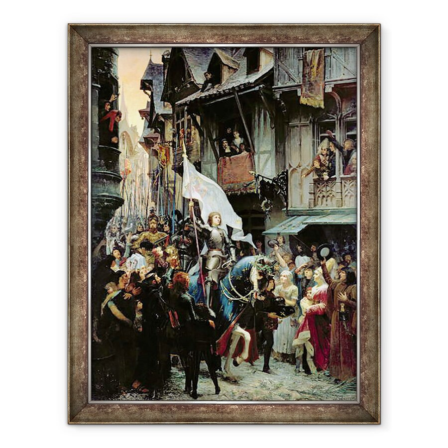 Tablou inramat - Jean-Jacques Scherrer - Intrarea Ioanei dArc 1412-31 in Orleans pe 8 mai 1429, 60 x 80 cm