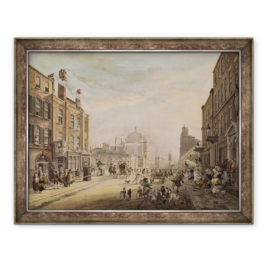 Tablou inramat - James Miller - Vedere spre Piata Hanovra Arata Holles Street, Londra, 70 x 90 cm