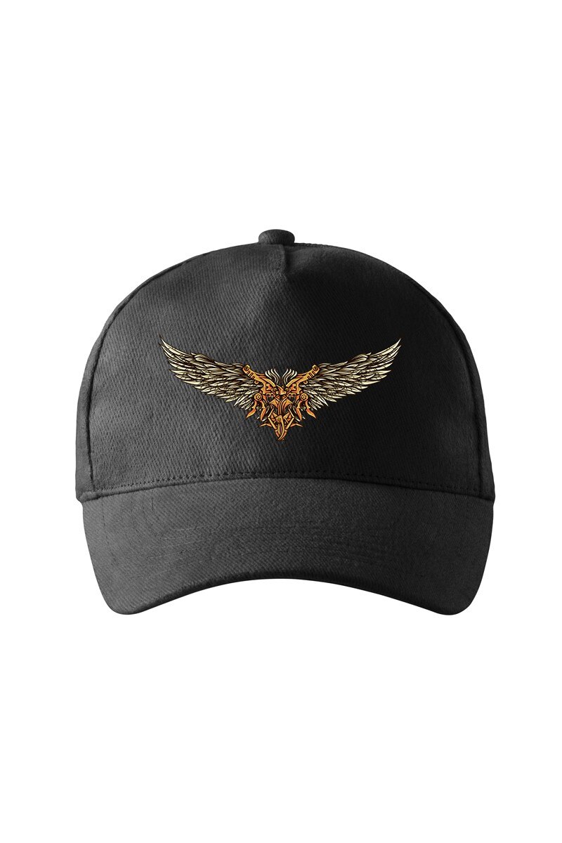 Sapca personalizata, Mechanical Wings, Adler, Negru, Catarama metalica reglabila