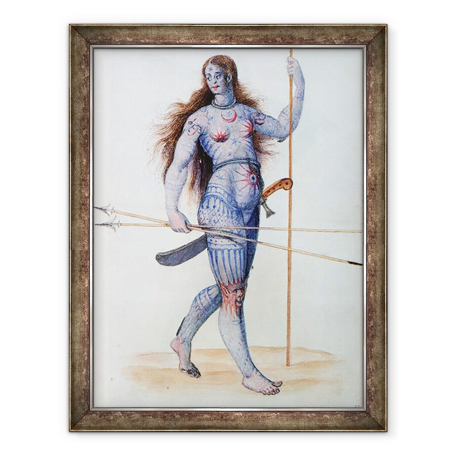 Tablou inramat - John White - Femeie Pictish, 60 x 80 cm