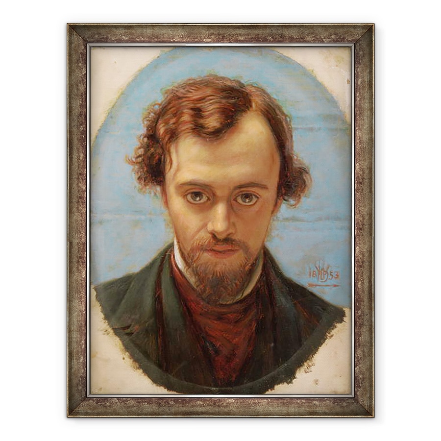 Tablou inramat - William Holman Hunt - Portrait of Dante Gabriel Rossetti, 70 x 90 cm