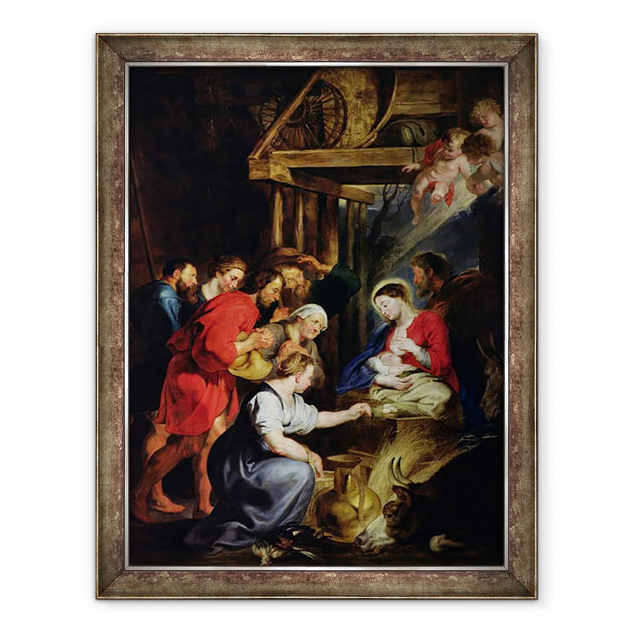 Tablou inramat - Peter Paul Rubens - Adorarea Pastorilor, 70 x 90 cm