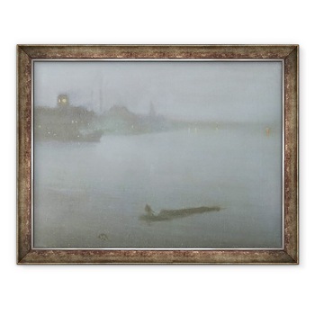 Tablou inramat - James Abbott McNeill Whistler - Tamisa - Nocturne in albastru si argint, 70 x 90 cm Tablou inramat - James Abbott McNeill Whistler - Tamisa - Nocturne in albastru si argint, 70 x 90 cm