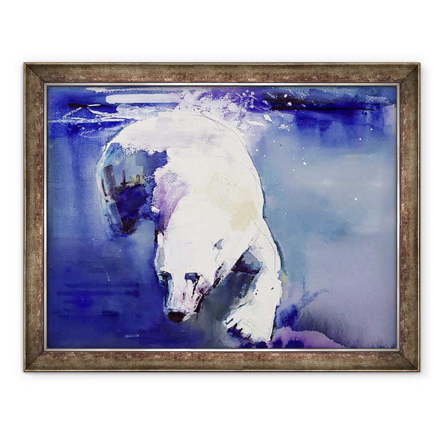 Tablou inramat - Mark Adlington - Urs subacvatic, 60 x 80 cm