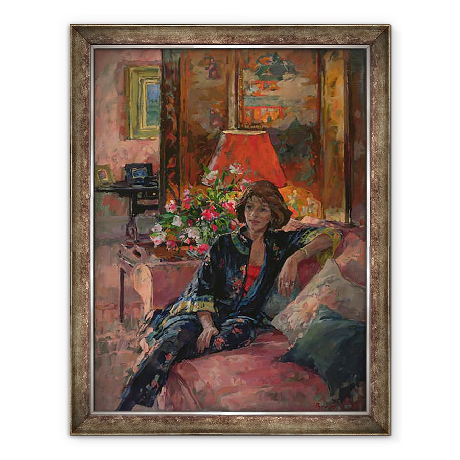 Tablou inramat - Susan Ryder - Mrs Peter Hambro, 70 x 90 cm