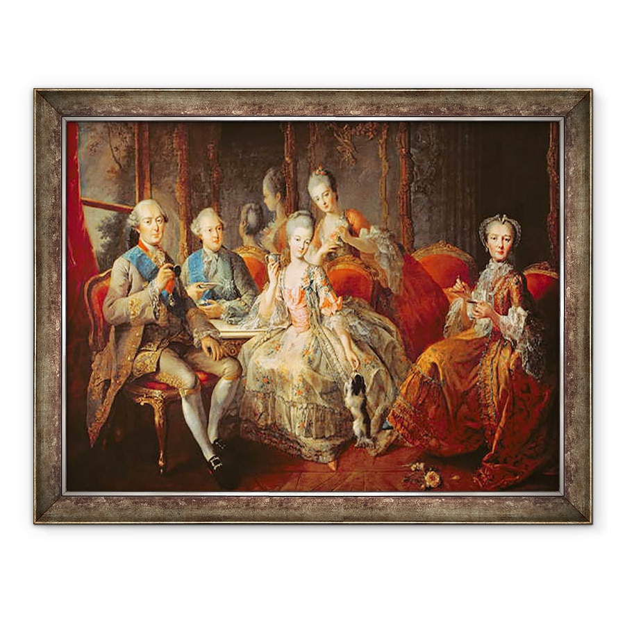 Tablou inramat - Jean Baptiste Charpentier - Familia Penthievre sau Cupa de Ciocolata, 70 x 90 cm